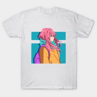 Kawaii anime girl with pink hair T-Shirt